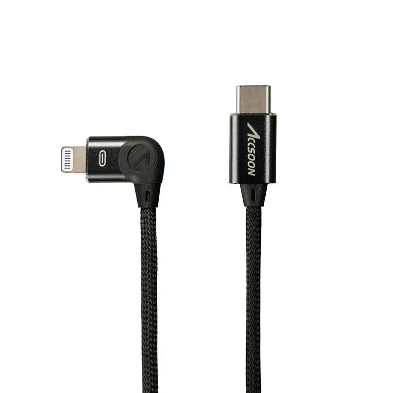 Accsoon 30cm USB-C To Lightning Cable for SeeMo/SeeMo Pro wire,iPhone ipad USB-C to lightning Apple certified MFI cable