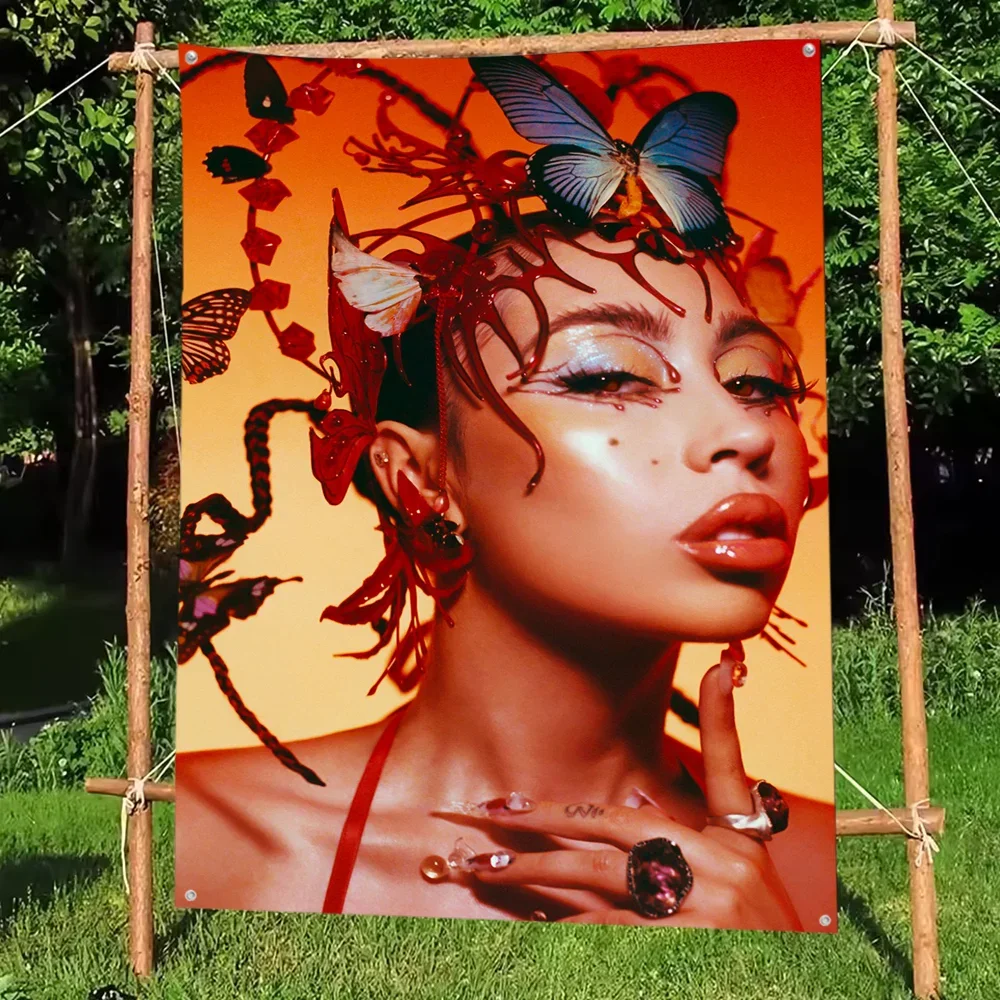 

Kali Uchis Singer Flag DIY Flag For Family Group Party Living Room Home Dorm Decor Wall Art Decor Banner