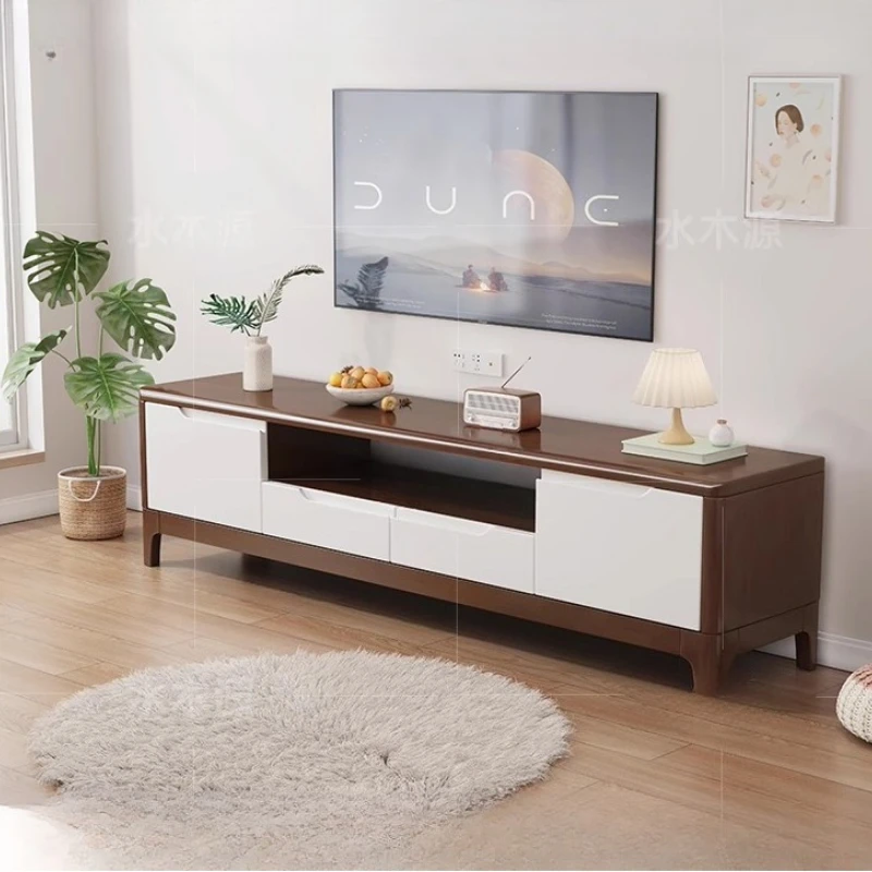 Floor Movies Tv Stands Aesthetic Organizer Designer Entertainment Tv Stands Coffee Retro Filing Wood Muebles Home Furniture