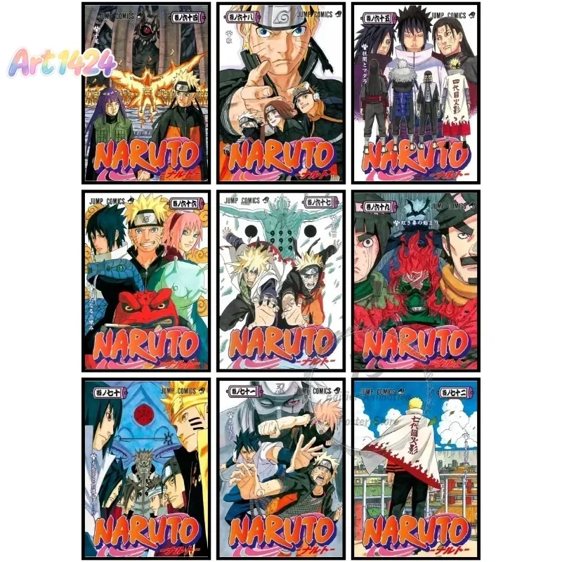 Classic Anime N-Naruto Art Poster High Quality Printed Art Painting Suitable for Home Living Room Decoration Decorative Painting