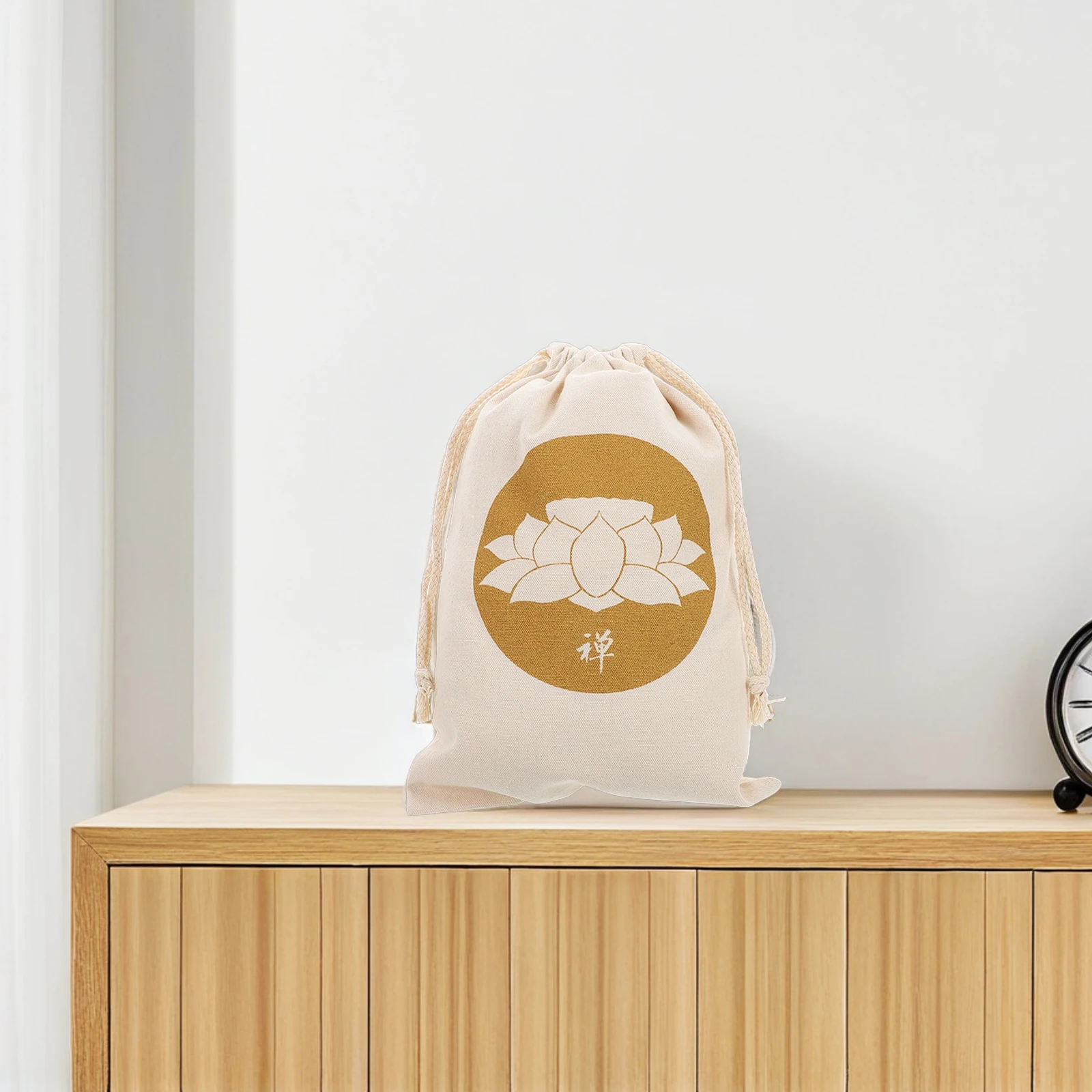 

Buddha Sound Bowl Storage Bag Meditation Singing Pull-out Fabric Bags with Drawstrings Cloth
