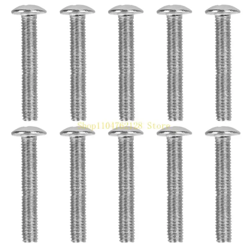 10pcs 304 Steel Machine Screws with Pan Head Design for Home Repair, Household Assembly, and Routine Installation Work best sale