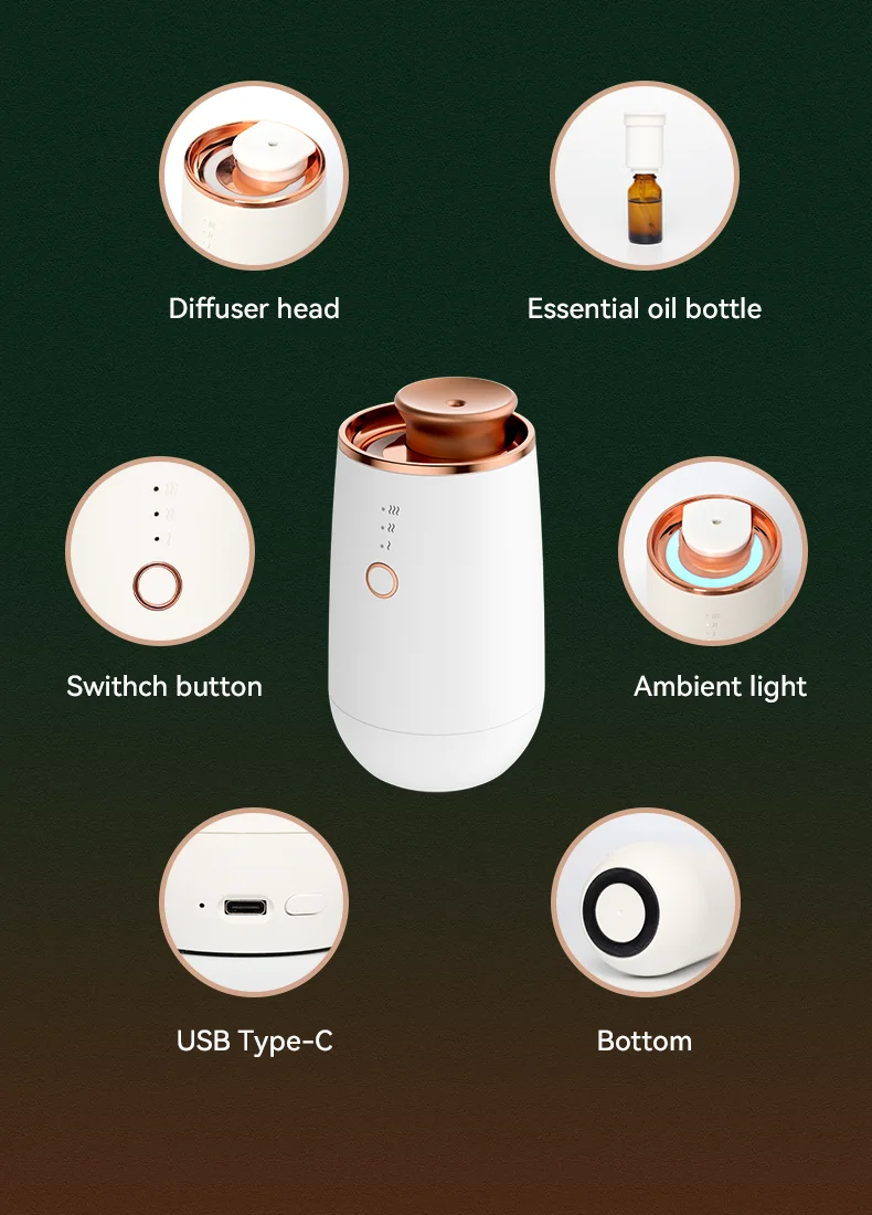 HIINST Auto Electric Car Air Freshener USB Rechargeable Scent Machine Perfume Fragrance Car Accessories
