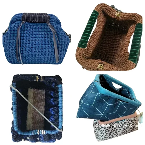Imagen 2 del producto Marco de Metal para monedero, manija, cierre de beso para bolso, artesanía de costura, accesorios de sastre, marco de bolsa para bolso, mochila, piezas de bolsos