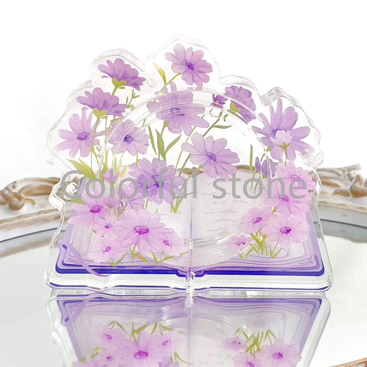 อะคริลิคอะนิเมะ Badge Display Rack ตกแต่งตู้โชว์สินค้าอิฐกล่องเก็บ 58 65 75 มม.ไม่มี Badge