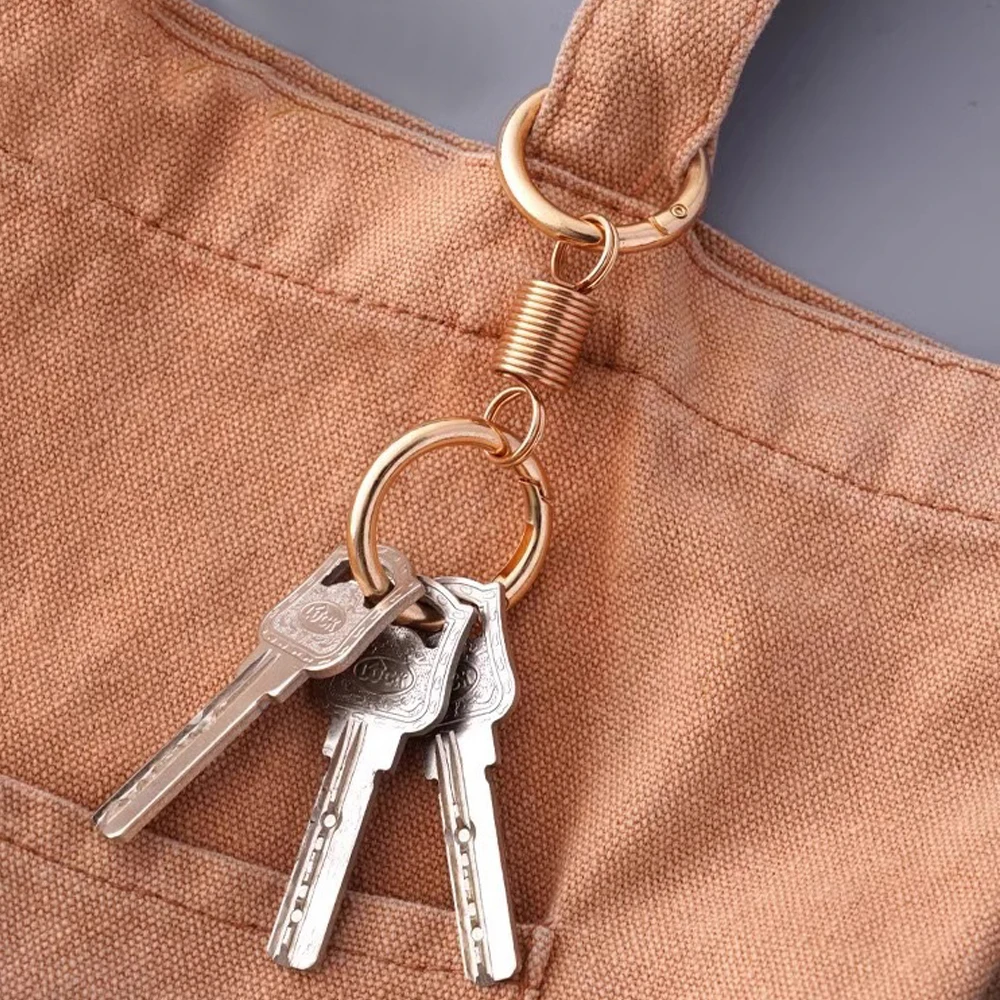 5 قطعة معدنية مزدوجة O حلقة الربيع المشابك قابلة للفتح حلقة تسلق موصل DIY بها بنفسك سلاسل المفاتيح مقاطع حقيبة السنانير مستلزمات صناعة المجوهرات #6