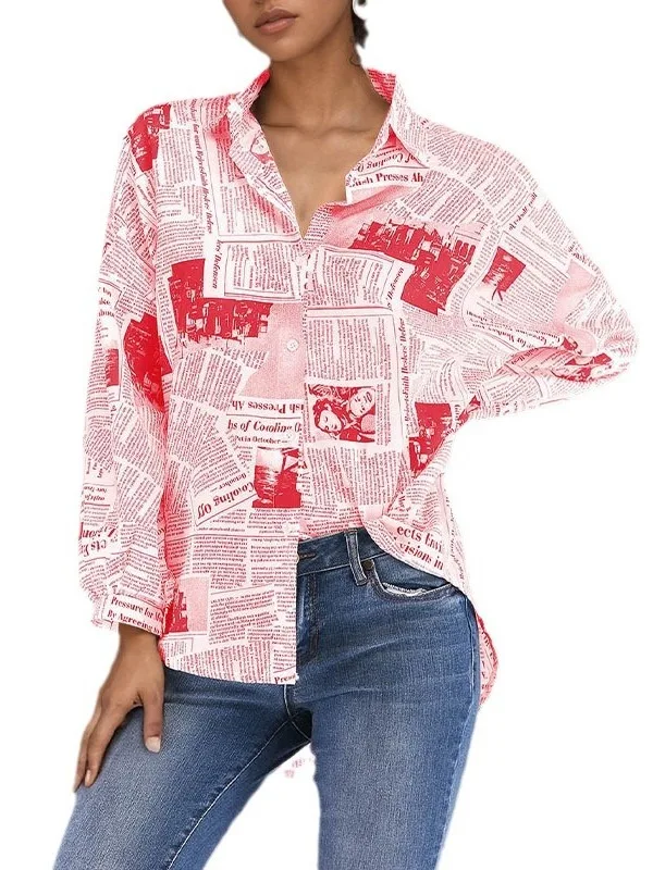 カジュアルなゆったりとした女性用シャツ、スタンドカラー、シングルボタンデザイン、夏のファション、ロングスリーブ、レギュラーフィット、レディーストップス