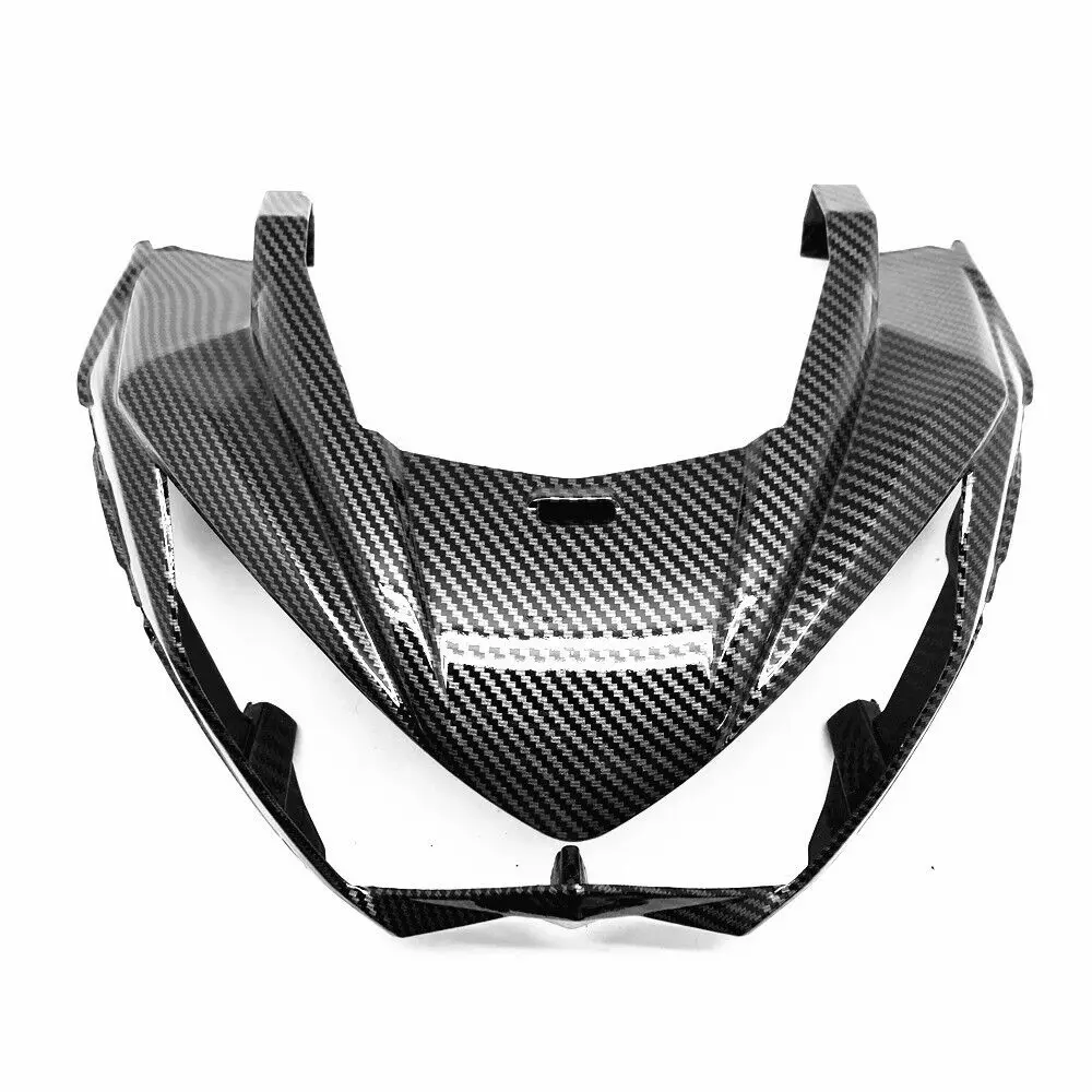 

100% High quanlity ABS Material Upper Front Nose Headlight Fairing Carbon Fiber Pattern For Kawasaki Z250 Z300 2013-2017
