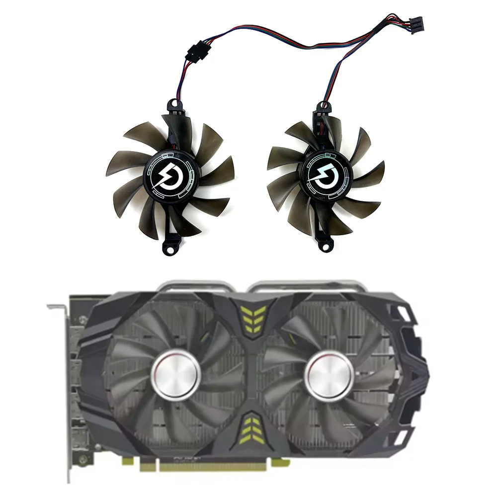 NEW 75MM 85MM 6600M GPU Cooler Graphics Card Fan For AMD AFOX Radeon RX 580 2048SP For Colorful GTX1070ti GAMING VGA Replace