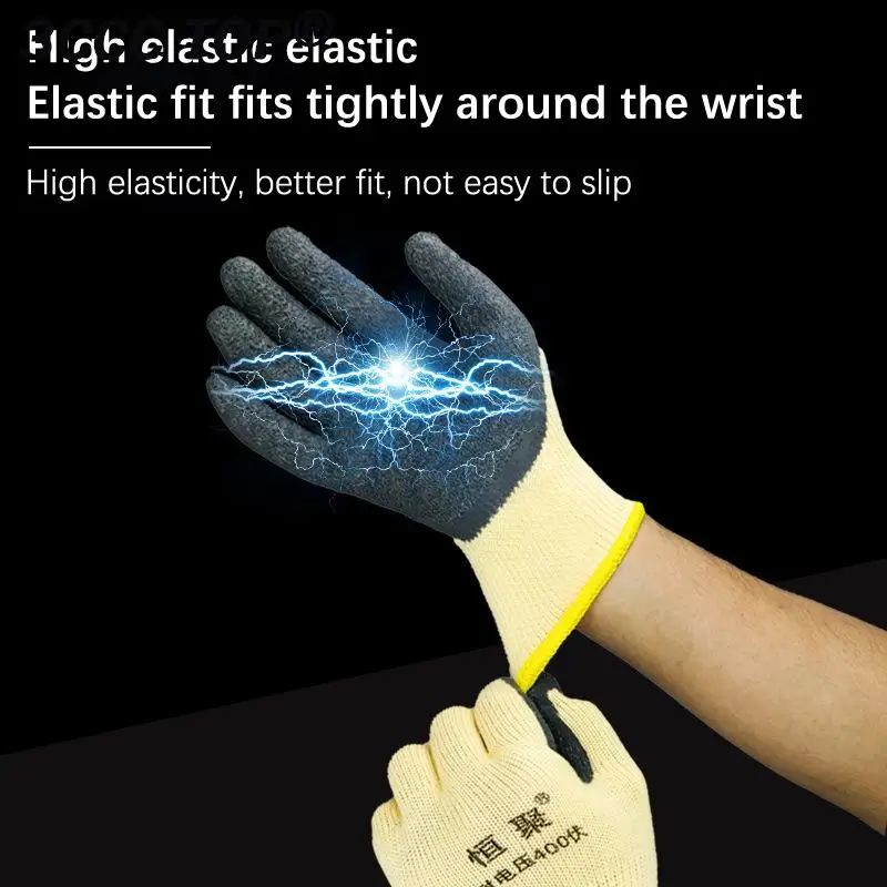 Imagem -03 - Eletricista Anti-electricity Work Gloves Ferramenta Protetora Isolada Baixa Tensão Proteção de Segurança 400v Pcs