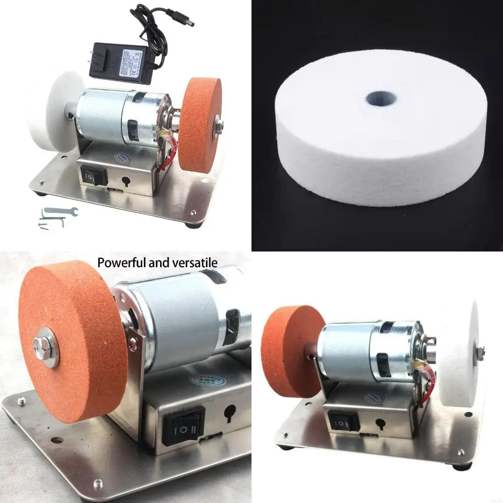 

964E 100W Benchtop Belt Sander 6000RPM Speed Mini Sander For Metal DIY Crafting