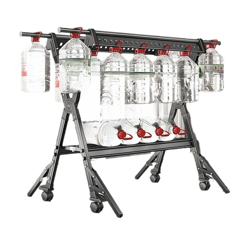 

Folding clothes drying rack floor-to-ceiling indoor balcony telescopic clothes drying rod for home use