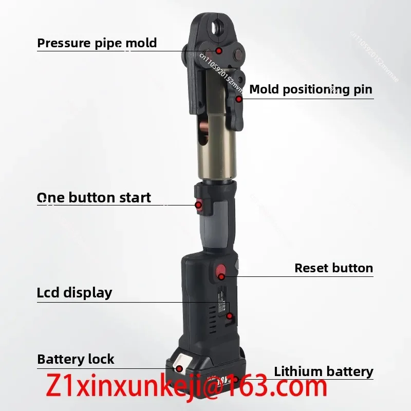 Stainless Steel ES1550 National and European Standard Ring Pressure Water Pipe Electric Clamp Crimping Pliers