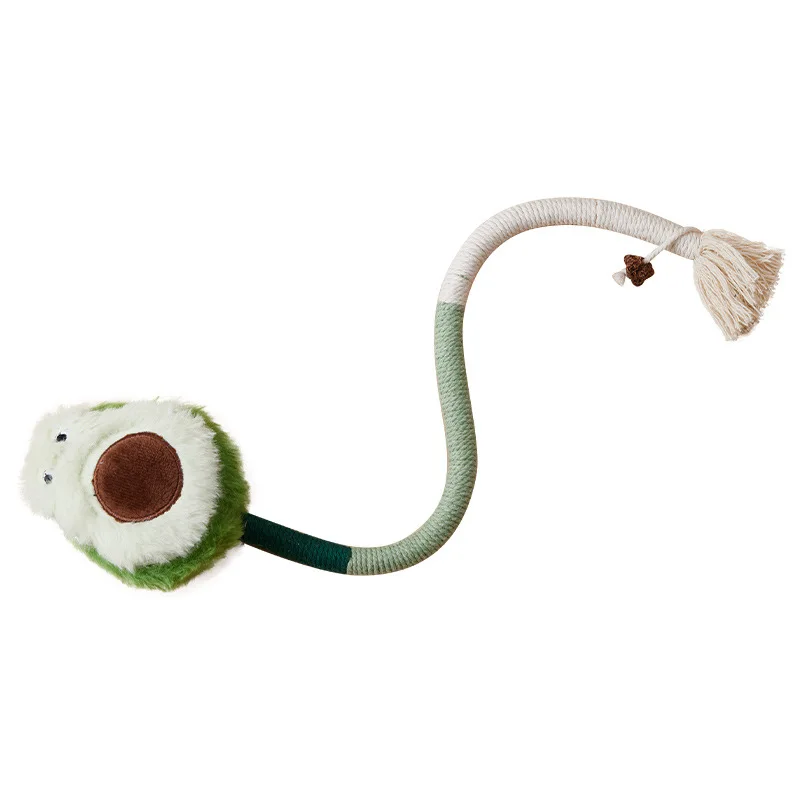 

Cat Dog Chew Rope Toy Cotton Rope Tug of War Bite Resistant Teething Dental Cleaning Training Interactive Self Play Quiet Indoor