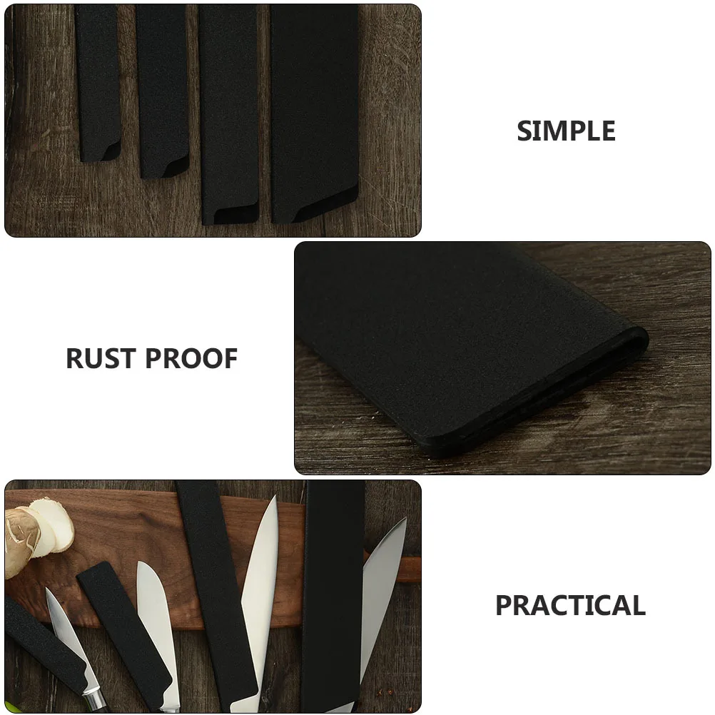 Cubiertas de cortador flocado de larga duración, fundas de cuchillos rentables para uso en exteriores y en la cocina, 2 uds.