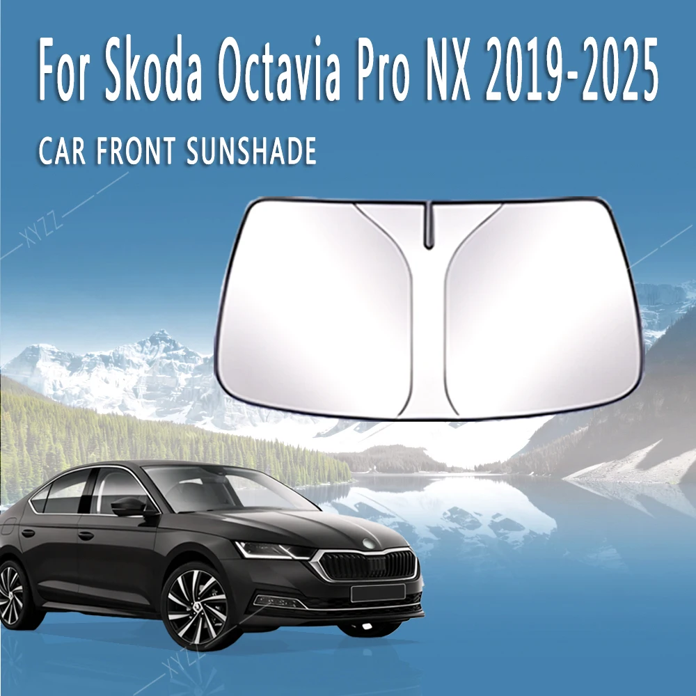 

Car Front Windshield Sunshade Heat Insulation Sun Visor Summer Colling Auto Accessories For Skoda Octavia Pro NX 2019~2025 2023