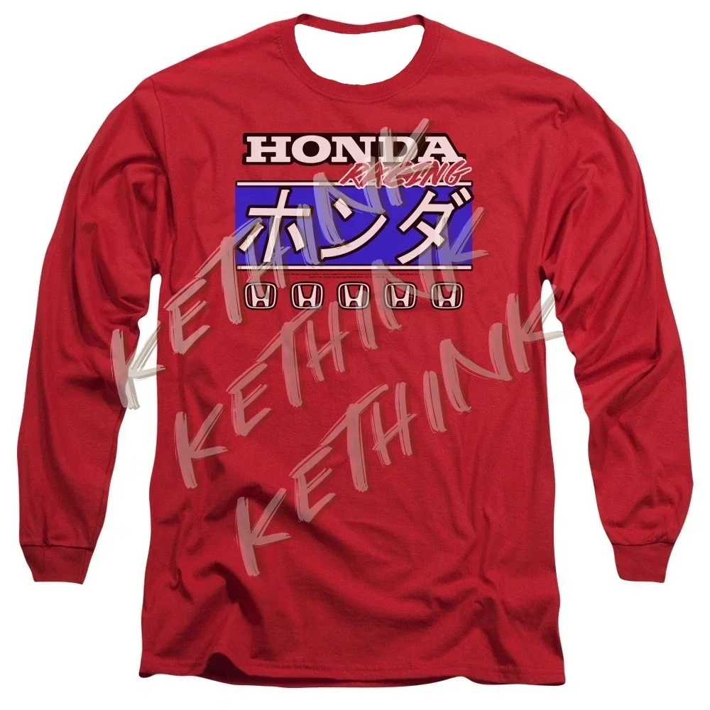 

Honda Kanji Racing Logo Men’s Long Sleeve T-Shirt, Y2K Breathable Riding Shirt for Dirt Bike and Mountain Racing