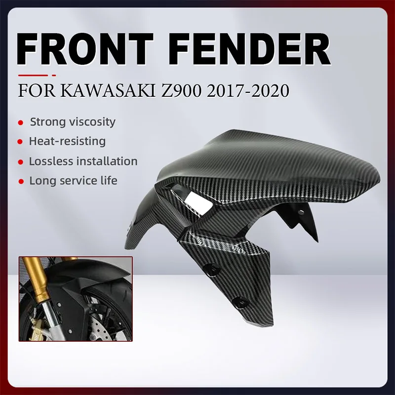Motorcycle Front Tire Wheel Fender Splash Guard Mud Dust Guard Mudguard For Kawasaki Z900 Z 900 2017 2018 2019 2020 ABS Plastic