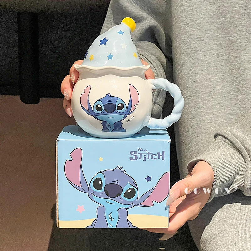 

Кавайная мультяшная стежка, волшебная шляпа, керамическая кружка, милая пара, чашка для воды, домашняя питьевая вода, товары в стиле аниме, подарок на день рождения, Рождество