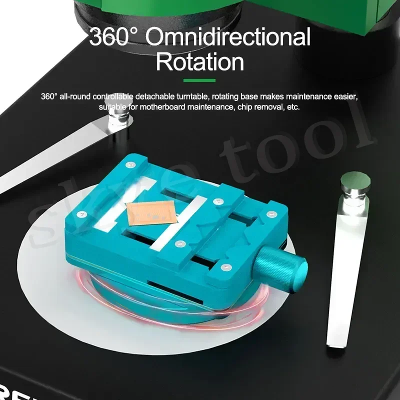 RELIFE RL-601I تركيبات دوارة صغيرة للهاتف المحمول اللوحة IC رقاقة إصلاح العالمي المقاومة للحرارة المشبك 360 °   دوران