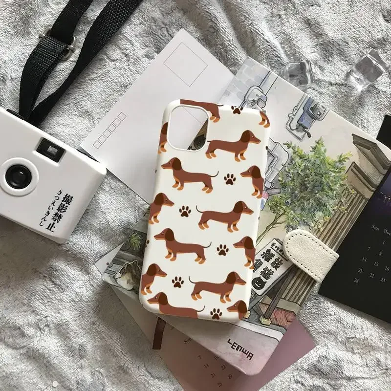 Cartoni animati Bassotto Bulldog Cassa Del Telefono per iPhone 16 15 14 13 12 11 Pro Max Mini SE 7 8 Plus Copertura Morbida Cute Dog Fundas Coque