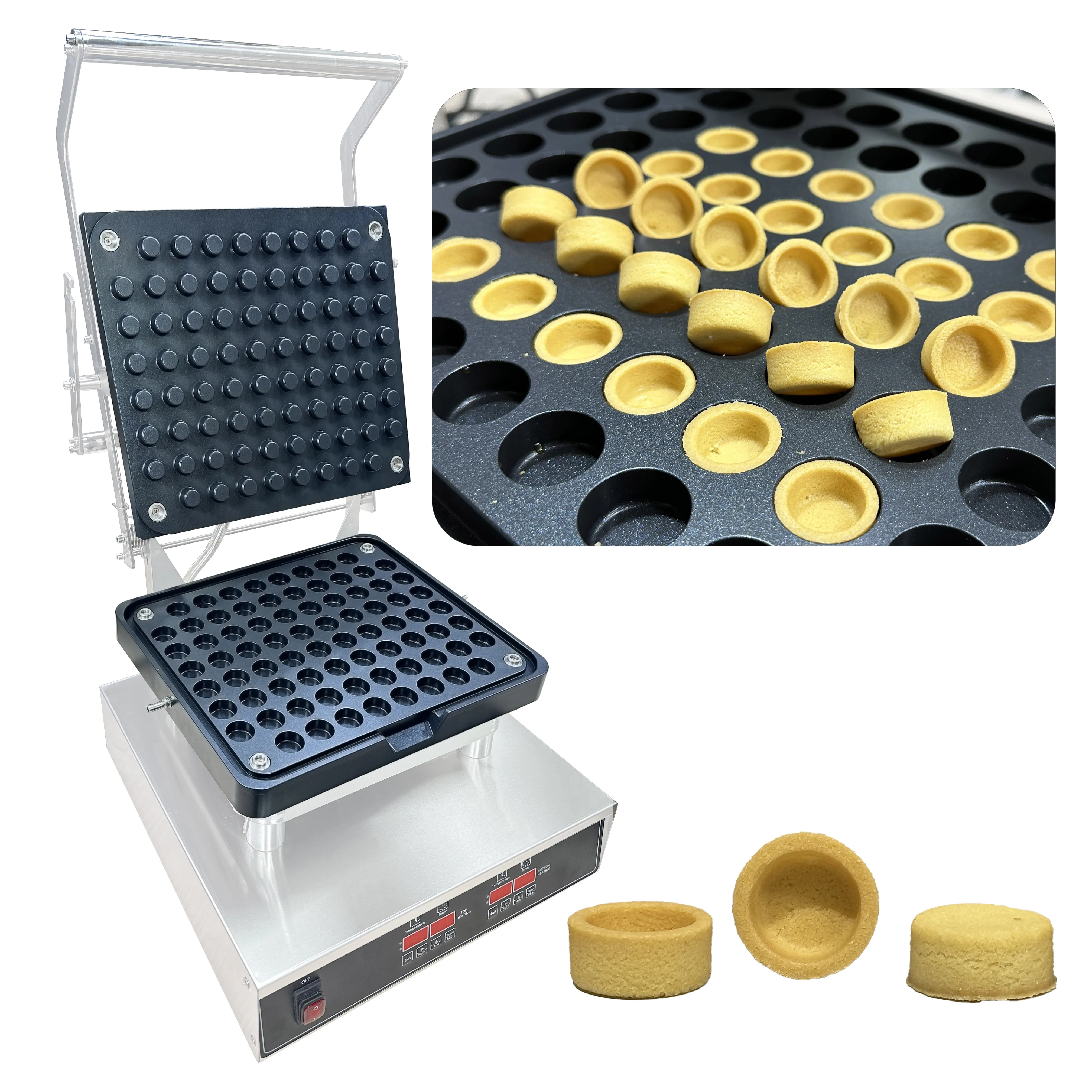

Factory Manufacturer Mini Egg Pie Egg Tartlet Machine for Small Business with Replaceable Plates