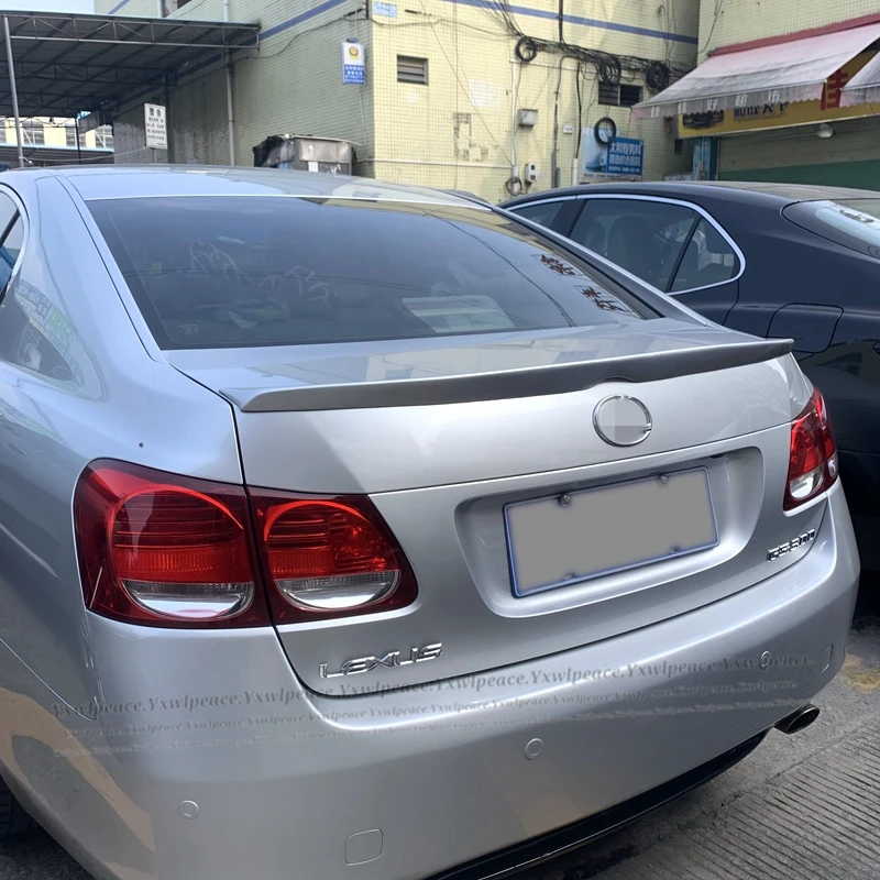 Dla LEXUS GS300 GS350 GS430 Spoiler bagażnika 2005-2011 LEXUS GS Materiał PU Tylny spoiler bagażnika Skrzydło Body Kit Akcesoria