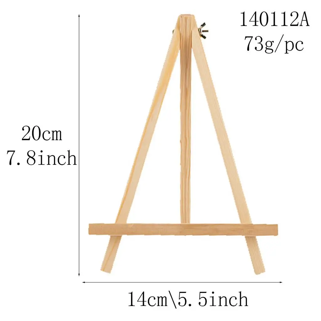 2X Wood Adjustable Easel Photo Stand Holder for DIY Kid Art Painting 14x20cm