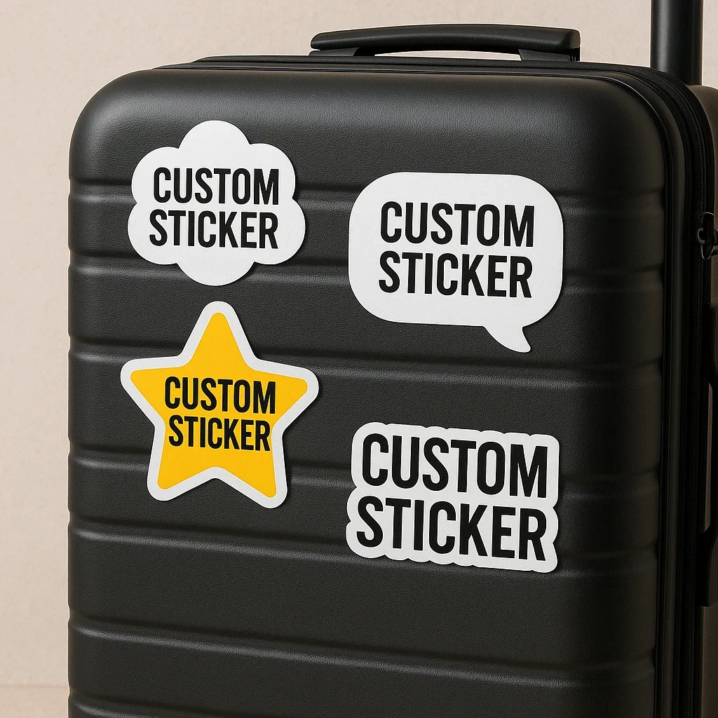 100 Stück Personalisierte Vinyl-Aufkleber, Etiketten, Gestanzte Wasserfeste Etiketten für Verpackungen, Hochzeiten, Partys und Geschäfte – Detail 2