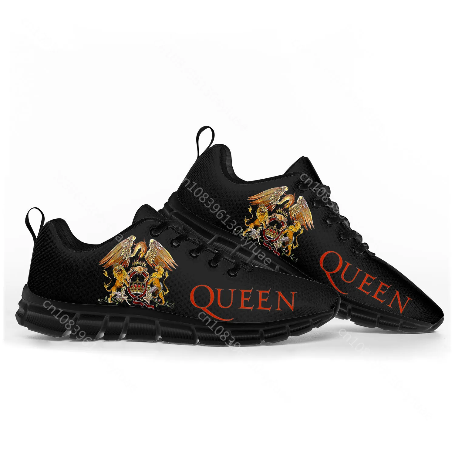 Queen Rock Band Fashion Sports Shoes Mens Womens Teenager Kids Children Sneakers Casual Custom High Quality Couple Shoes Black