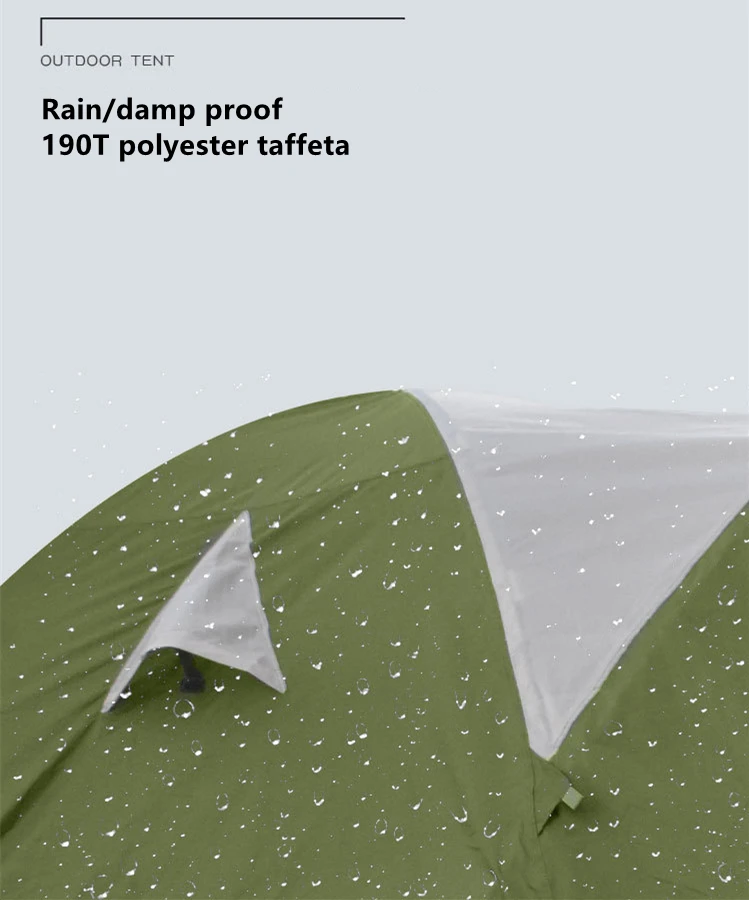 2 People Backpacking Tent Ultralight Outdoor Camping 4 Season Winter Skirt Tent Double Layer Waterproof Hiking Survival