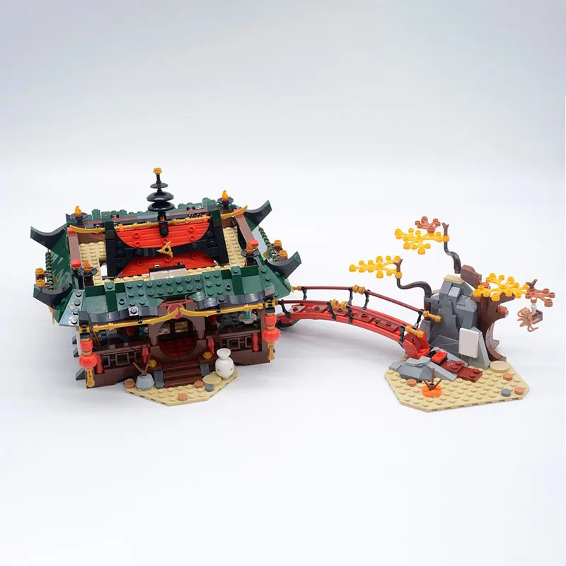 

960pcs MOC Temple Tiger Ninjia Ninja Dojo Alternate Build Model Building Blocks Construction Toy Christmas Gifts DIY Creative