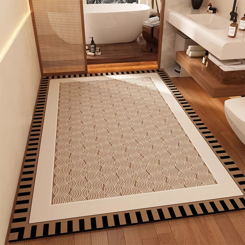

Коврик для ванной комнаты, влагопоглощающий, нескользящий, в современном минималистичном стиле, из диатомовой грязи, для домашнего декора
