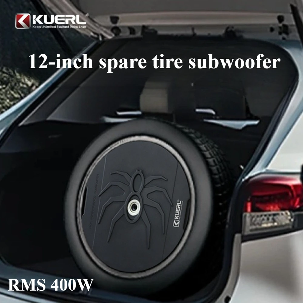 K-BX12APR Car Subwoofer 12 Inch, MAX800W Speaker, Car Trunk Spare Wheel Type Woofer Unit, Car Audio System DC-12v, Subwoofer