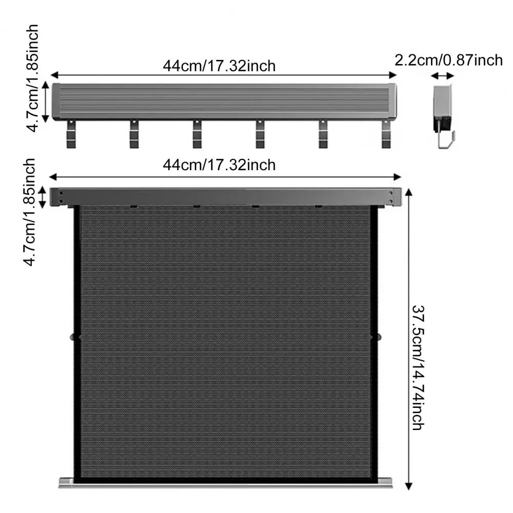 Space-efficient Clothes Dryer with Retractable Net Clothes Drying Net with Built-in Retractable Feature Hidden Bathroom Storage