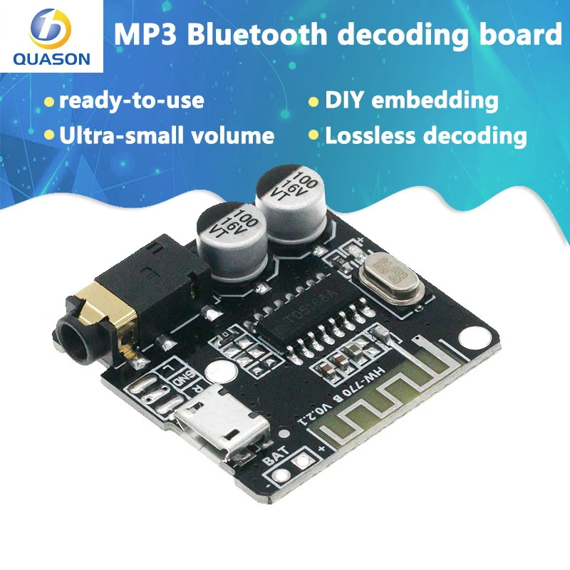 MP3 Bluetooth Decoder Board Lossless Car Speaker Audio Amplifier Board Modified Bluetooth 4.1 Circuit Stereo Receiver Module 5V