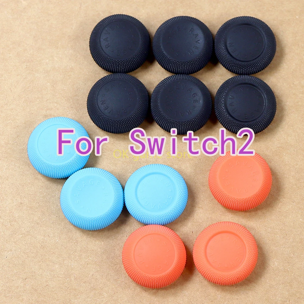 

10Sets For Switch2 6 in 1 Skull Joystick Cap For NS2 Switch 2 Joy-Con Anti-slip Joystick Cap Game Console Repair Part