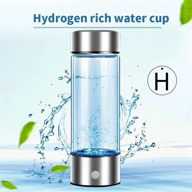 

420ml Hydrogen-Rich Water Cup Electric Hydrogen Rich Water Generator Bottle Titanium Quality Filter Portable Antioxidant Lonizer