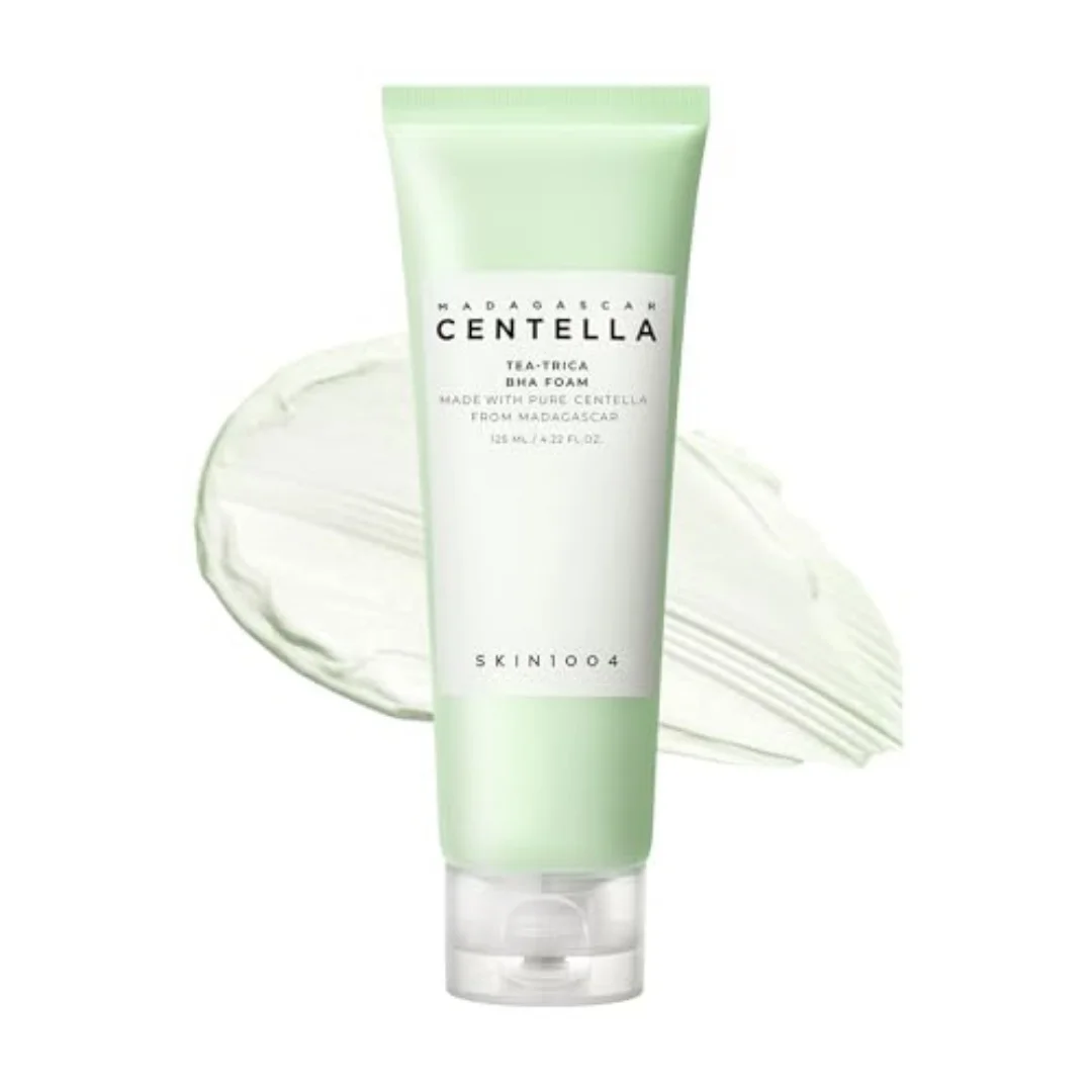 Limpiador Facial SKIN1004 Centella Tea Tree, Cuidado de la Piel Coreano, Cuidado de Poros y Acné, Control de Grasa, Espuma Limpiadora para Piel Grasa y Sensible