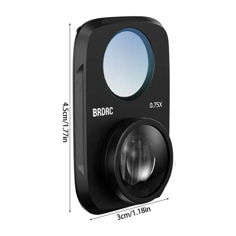 96BA 115° Kamera-Weitwinkelobjektiv, kompatibel mit Pocket 4P, Quick Twist Opticals Glas-Zusatz für Selfie-Videos und Reisen – Detail 6
