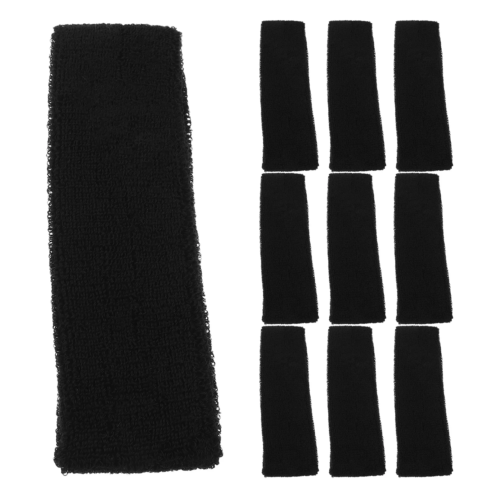 

10Pcs Fitness Headbands Sweat Resistant Elastic Sports Headscarf Nonslip for Yoga Running Sports Headscarf Headband for Running