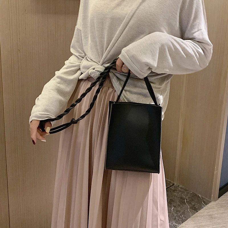 Bolso de mensajero informal para mujer, Cartera de hombro para teléfono móvil, bolso cruzado de cuero Pu suave para mujer, 2023