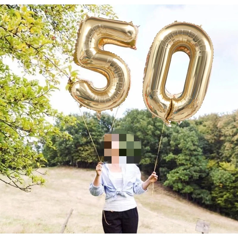 1 szt. 40 cali platynowy kolor balony numeryczne rysunek balon z helem cyfra Globos dekoracje na imprezę urodzinową Baby Shower