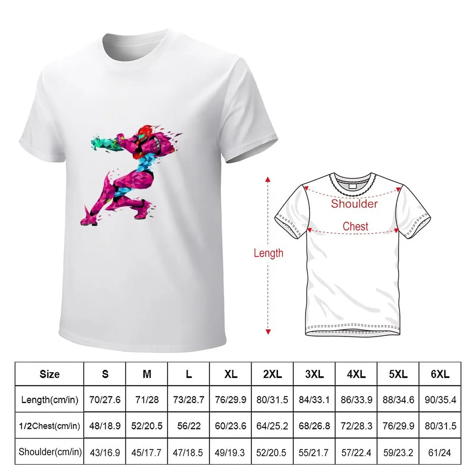 samus prism T-Shirt summer tops tops Short sleeve tee men