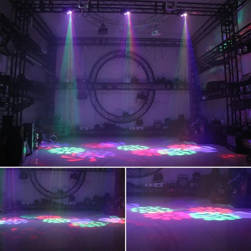 DJ Party Lights Disco Stage Lights LED Remote Control Magic Ball Water Wave Strobe Pattern Projector KTV Bar Wedding Festival