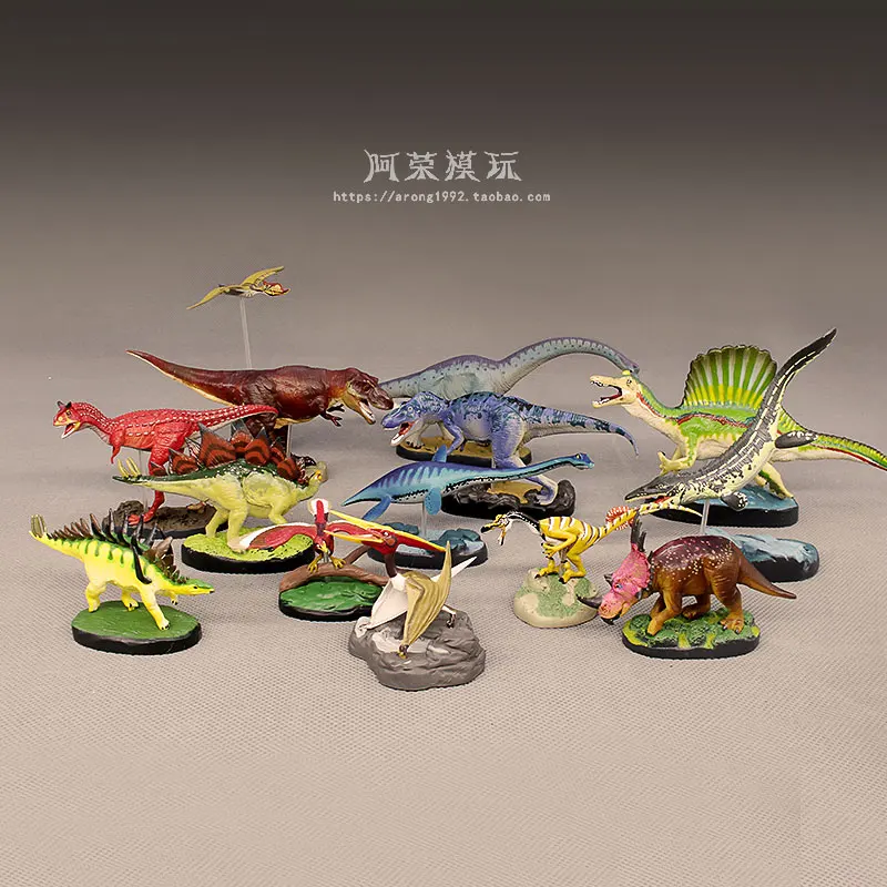 Simulation Jurassic Dinosaurs Action Figures Model Tyrannosaurus Mosasaur Velociraptor Miniature Ornament Accessories Toys