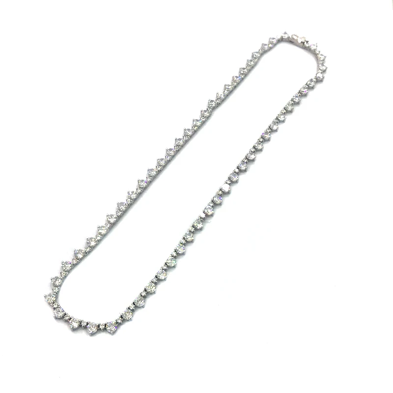 

100% 925 Silver Tennis Chain Necklace Sterling Setting Pave 2/4mm Sparkly Zircon 42cm for Women Man Party Birthday Jewelry Gift