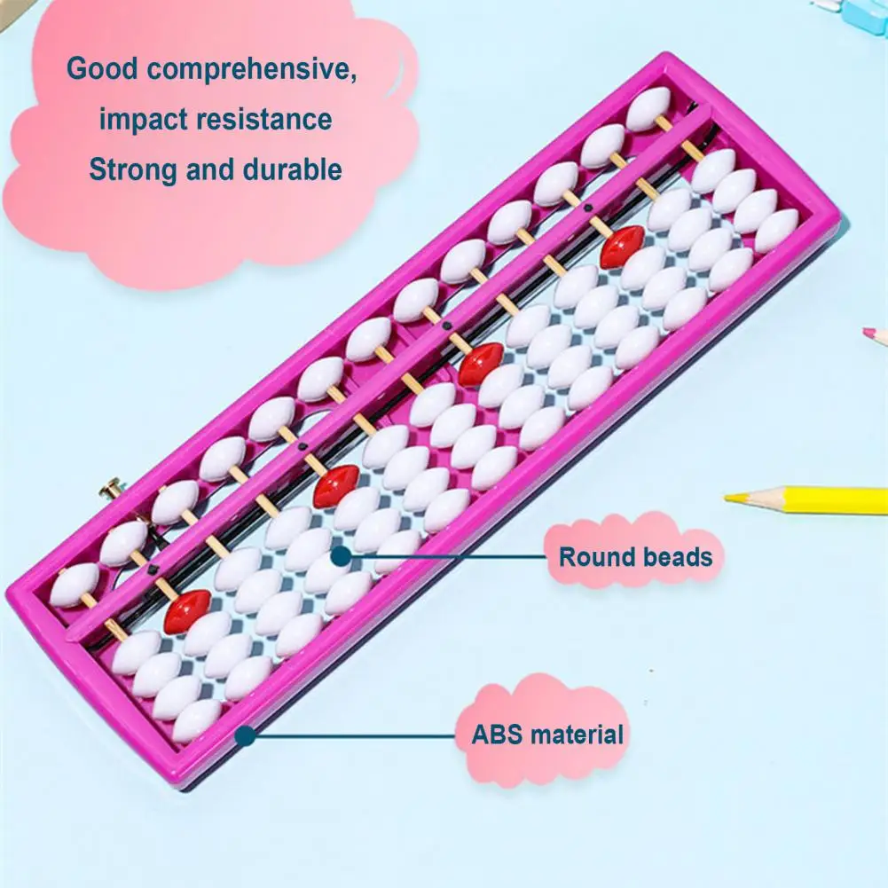 13-Row 5 Beads Student Abacus Mathematics Standard Abacus Soroban Learning Games Educational Toy Kids Beads Calculating Tool