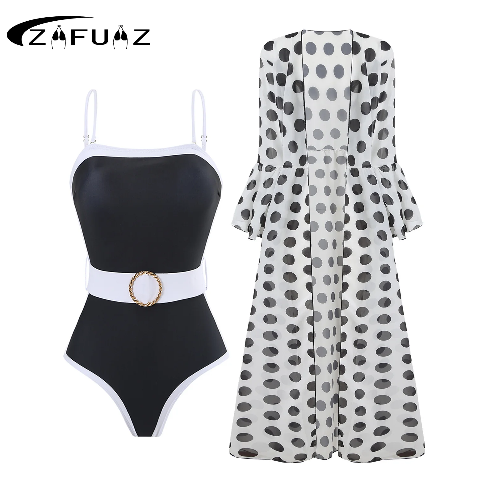 

ZAFUAZ Sexy One Piece Swimsuit Women Swimwear 2024 Strapless Wrap Bikini Elegant Monokini Summer Holiday Bathing Suit Beachwear