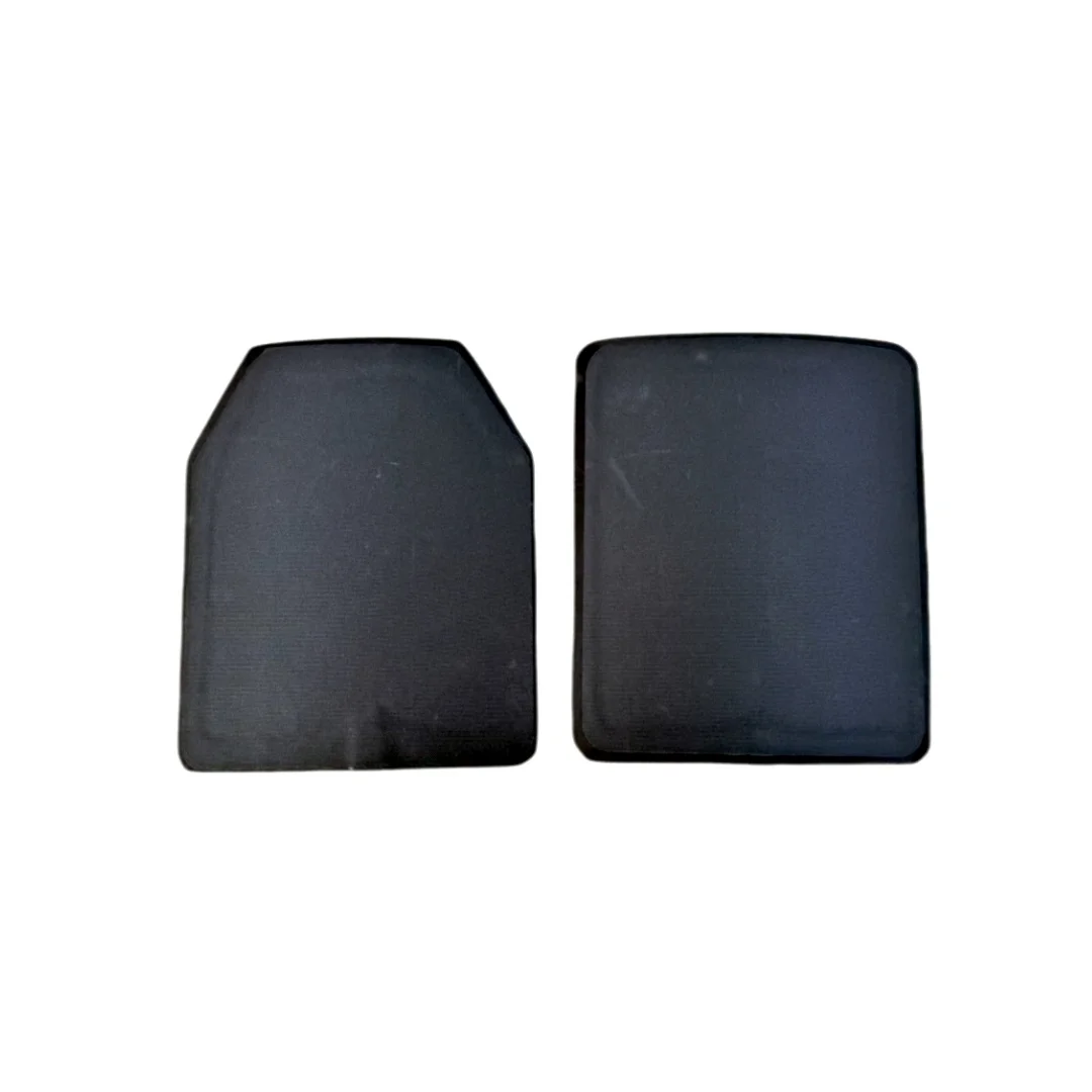 Set di piastre antiproiettile da 2 pezzi, 4,5 mm di spessore, armatura in acciaio composito antiproiettile, gilet tattico, piastra toracica, piastra di protezione esterna